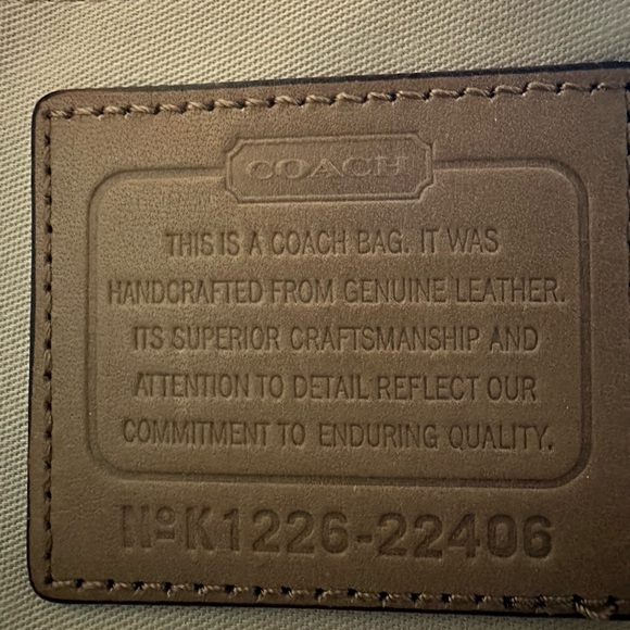 Coach Archive Tan and Hot Pink Crossbody Bag - Picture 4 of 4